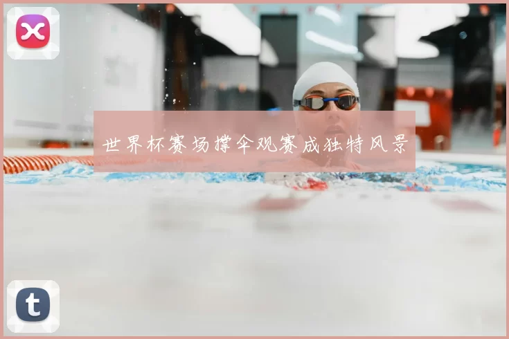 世界杯赛场撑伞观赛成独特风景
